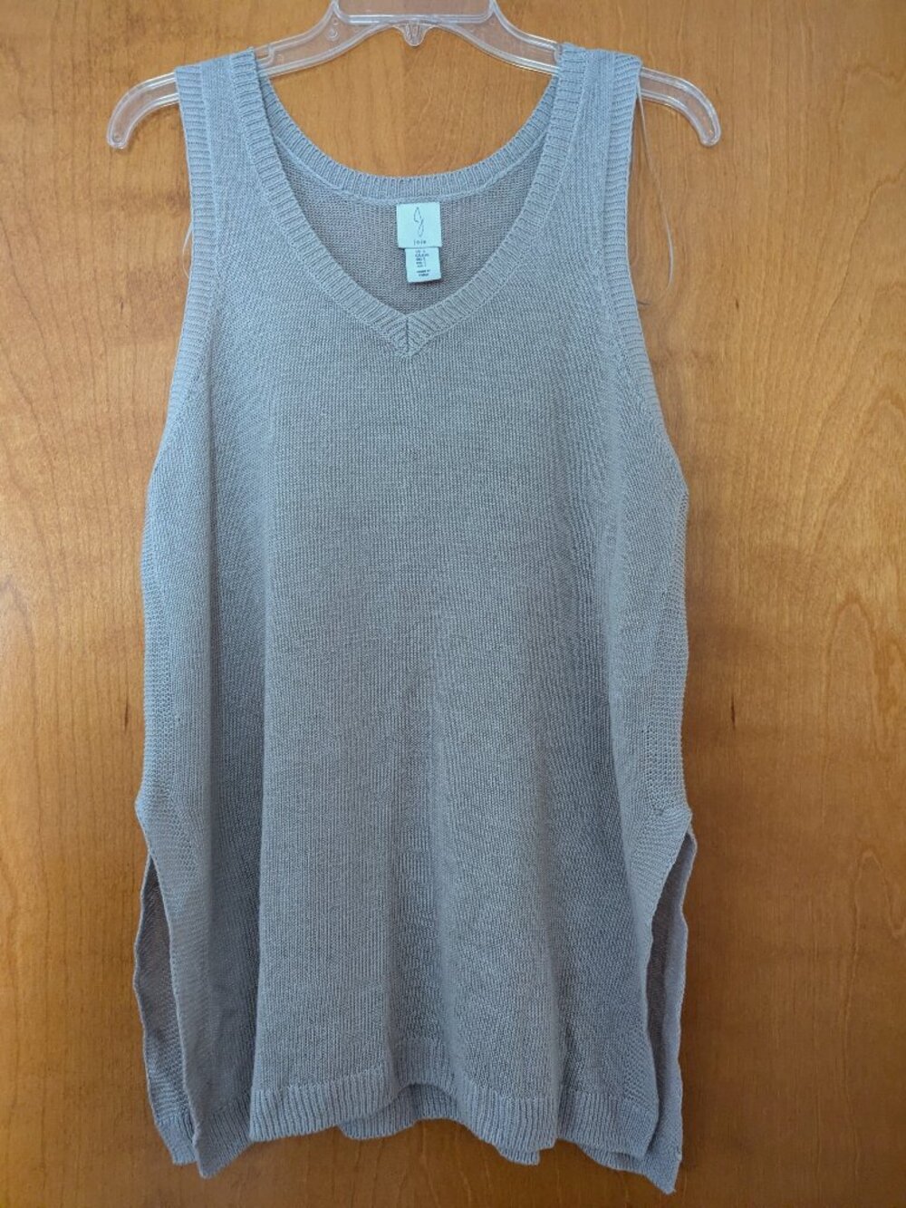 Joie Knit Tank Top | Size Large | Neutral Tan Sleeveless Sweater Tank